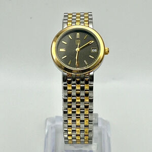 ESQ by Movado Telos Two tone Grey Silver Gold tones ladies watch working